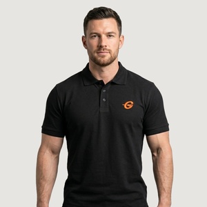 GymBeam Мъжка тениска Polo Black XXL
