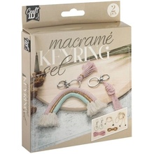Creative Craft Group Macramé klíčenka sada 2ks duha