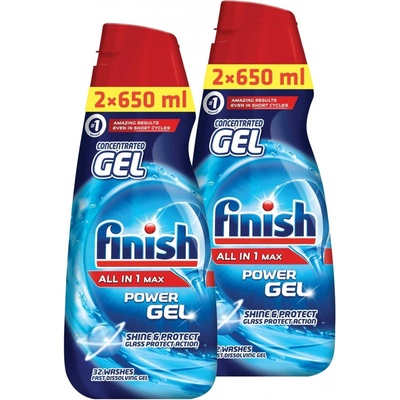 Finish Power gel do myčky nádobí 2 x 650 ml – Zboží Mobilmania