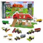 LEAN Toys Farm Barn Tractors Figures Animals Set 42 pcs