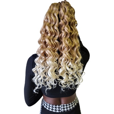 Ocean Wave Hawaii Curl brčky vlnité Crochet Braids T27/613: 55cm 90g