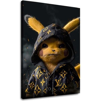 Obraz Pikachu: Streetwear kráľ | Talianske plátno - 80x120 cm