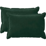 vidaXL Калъфка за възглавница 2 pcs HOUTEN Тъмнозелено 50 x 70 cm (919443)