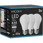 Mexen Nova 3x LED крушка E27, A60, 6W, Неутрална - 4000K, 630 lm - L100-E27-0640-01x03 (L100-E27-0640-01x03)