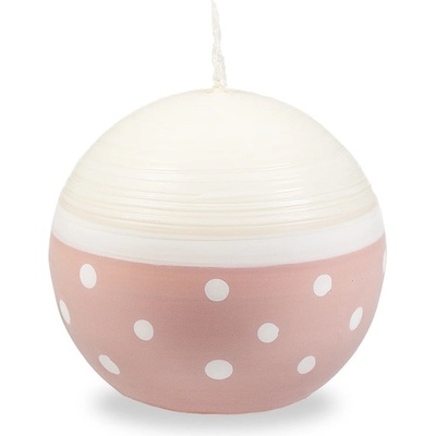 Unipar Бяла и розова свещ, време за горене 22 ч. Sweetness - Unipar (Sweetness Pink Sphere 70x0)