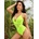 JGF Zoe Lace Sexy Body Neon Green S