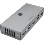 Hama KVM превключвател Hama Connect2Switch, 4-портов, USB, HDMI, Вкл. кабели (HAMA-200135) - cybertrade