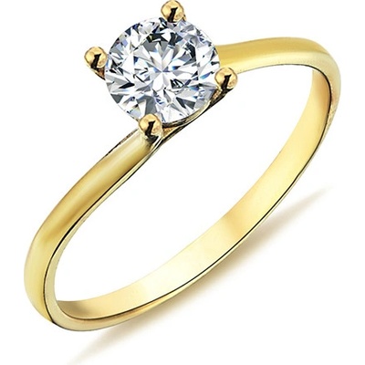 Lillian Vassago Zlatý prsteň so žiarivým zirkónom LLV98 GR015