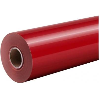 HTVRONT Pure termotransferová fólie 30,5 cm × 1,8 m červená
