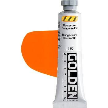 Golden Artist Colors Heavy Body АКРИЛНА боя Fluorescent Orange Yellow 59 ml 1 бр (0004640-2)