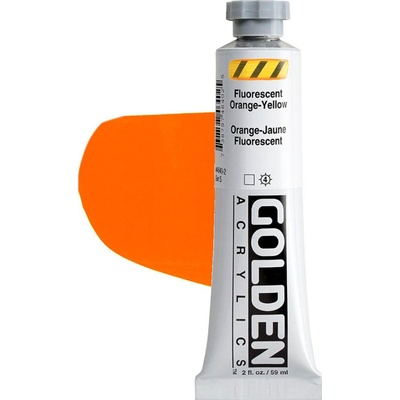 Golden Artist Colors Heavy Body АКРИЛНА боя Fluorescent Orange Yellow 59 ml 1 бр (0004640-2)