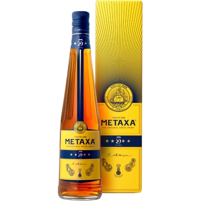 Metaxa 5* 38% 0,7 l (holá láhev) – Zboží Mobilmania