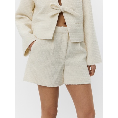 Sofie Schnoor Кремави вълнени дамски шорти MIDGESW Sofie Schnoor | Byal | ЖЕНИ | 36