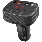 Promate FM трансмитър ProMate Smartune-2+, Universal Bluetooth v5.0 Car FM Modulator With Quick Charge 3.0 Port Handsfree Support Multiple Playback Options, Черен