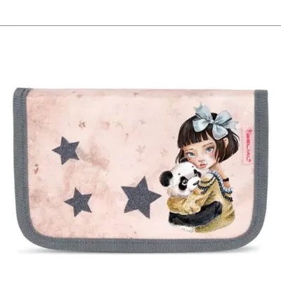 Belmil Ученически несесер Black&White Miia Panda light pink - Belmil
