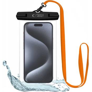 Tech-Protect uwc7 universal waterproof case 6.9 inch black/orange (5906302309573)