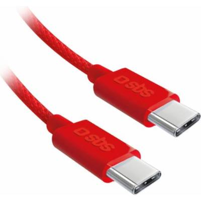 SBS TECABLETISSUETCCR USB-C – USB-C 1,5m červený