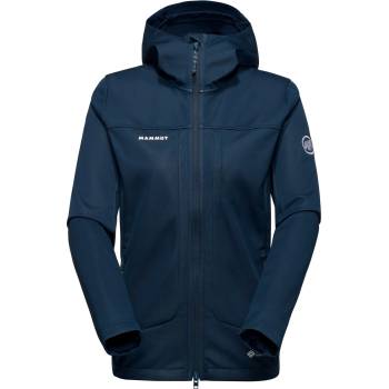 Mammut Дамско софтшел яке Mammut Women's Ultimate VIII Softshell Hooded Jacket Softshell jacket - Marine (103-2752-0212)