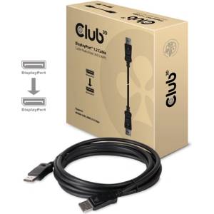 Club 3D Кабел Club 3D - CAC-1064 (DisplayPort 1.2, 21.6Gbps, 4K60Hz, сертифициран по VESA, 3 м, M/M) (CAC-1064)