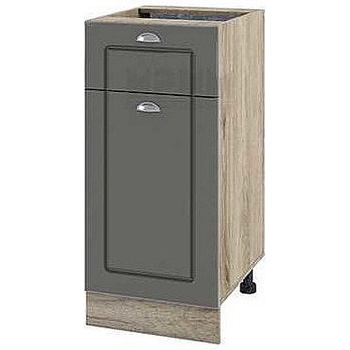 ИРИМ Долен кухненски шкаф Сити АРФ-Цимент мат-06-74 ляв 40 см