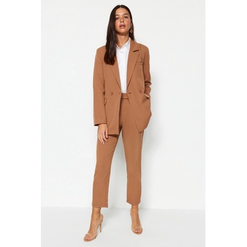 Trendyol Camel Blazer Jacket-Pants Woven Two Piece
