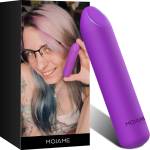 Paloqueth Bullet Mini Vibrator with 10 Powerfull Vibration Modes Purple