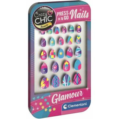 Clementoni Crazy Chic Beauty: Press and Go Nails Glamour