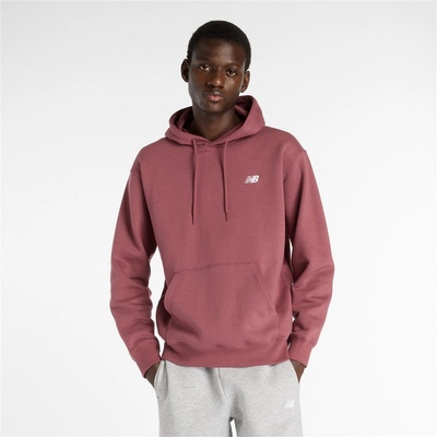 New Balance Суичър New Balance Men's Fleece Hoodie - Burgundy