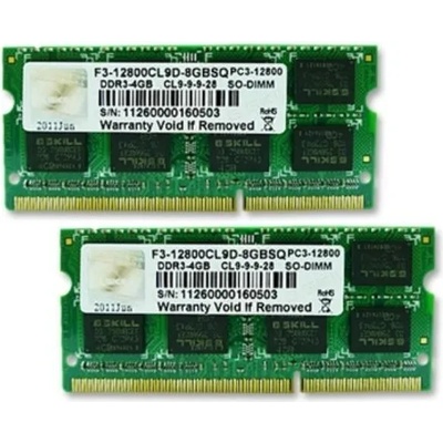 G.SKILL 8GB (2x4GB) DDR3 1600Mhz F3-12800CL9D-8GBSQ