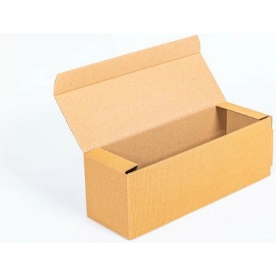 Krabice na víno hnědá, 1 lahev 322x107x110 mm 4VVL FE 450g/m² - paleta 1500 ks