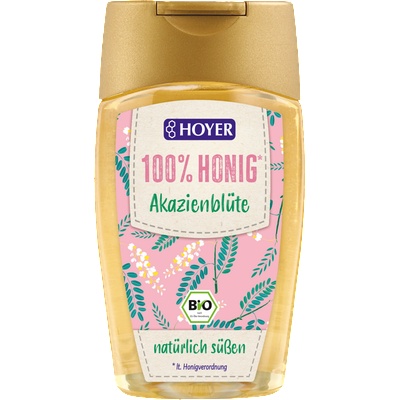 HOYER Био акациев мед - 250 г - бутилка за дозиране