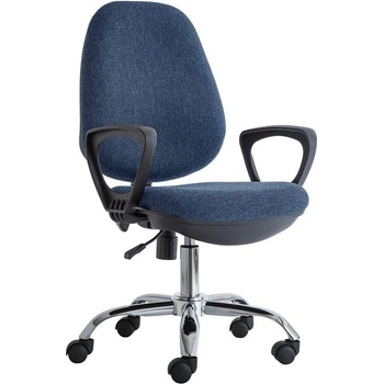 RFG Ергономичен стол RFG Presto Chrome, текстил, до 130 kg, син (4010120410)