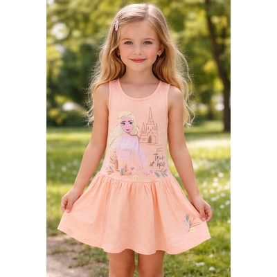 Sun City dívčí šaty Frozen Elsa oranž
