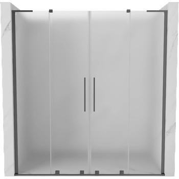 Mexen Velar L Duo плъзгащи се душ врати 170 см, мат, gun metal - 871-170-003-32-95 (871-170-003-32-95)