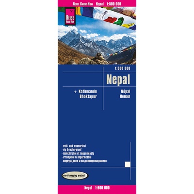 mapa Nepal 1:500 t. voděodolná