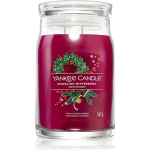 Yankee Candle Sparkling Winterberry ароматна свещ Signature 567 гр