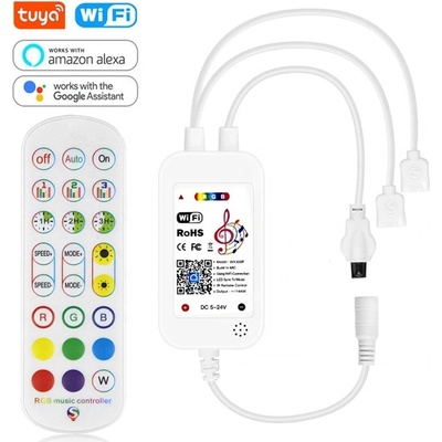 TUYA WiFi Dálkový IR ovladač pro RGB LED pásky AS-XY001