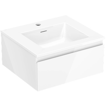 Mexen Orio шкаф за баня 50 см с мивка Otis, 1 чекмедже, бял гланц - 91A10-05023-1-BF00-W18M00 (91A10-05023-1-BF00-W18M00)