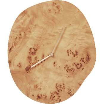 ferm LIVING Melt Стенен часовник, светъл, дървен (1104272414)