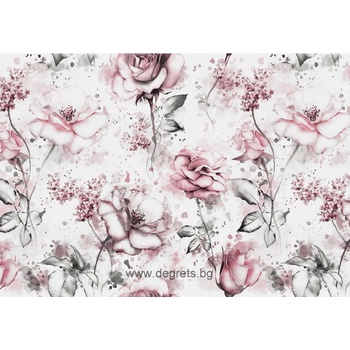 Фототапет Бежови Рози 3d xl