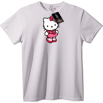 NOONEBRAND Черна тениска с Хело Кити - XL, White