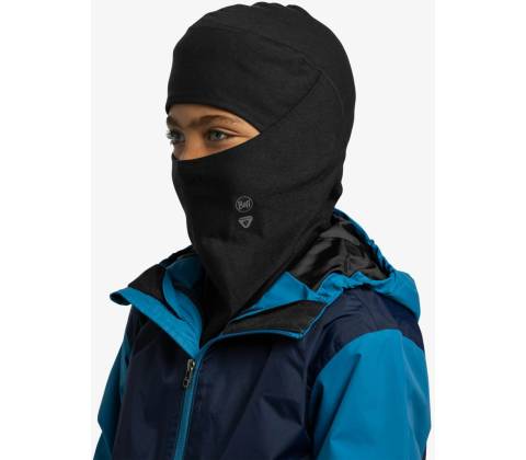 Buff Thermonet Hinged Balaclava solid black