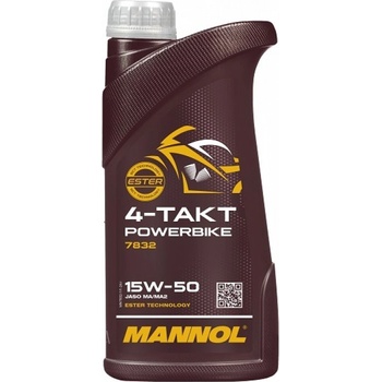 MANNOL 7832 4-Takt Powerbike 15W-50 1 l