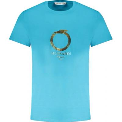 Trussardi Мъжка тениска с къс ръкав trussardi, Цвят Синьо (tru2mts03_az12teal)