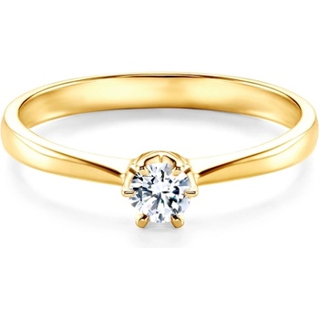 SAVICKI Годежен пръстен Solitaire: бяло злато. диамант