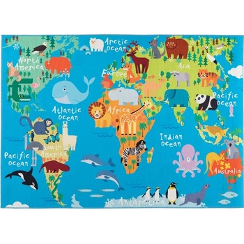 Obsession Torino kids 233 WORLD MAP Modrá