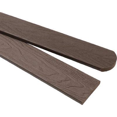 Covernit Plotové prkno WPC oak brown Provedení: Půlkulatá, Rozměry v mm: 71 x 11 x 1500 mm