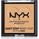 NYX Professional Makeup Can't Stop Won't Stop Mattifying Powder matující pudr 05 Golden 6 g