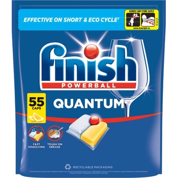 Finish Quantum All in 1 Lemon Капсули за съдомиялна машина 55 бр (5999109584687)