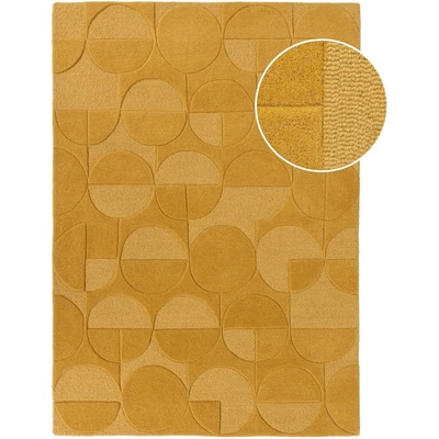 Жълт вълнен килим , 120 x 170 cm Gigi - Flair Rugs (503119367912)